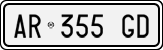 License plate of Italy, Cars (1994 year series)