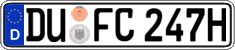 German license plate, Plates for oldtimers (type 