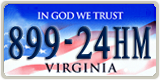 Virginia, In God We Trust (123-45AB)