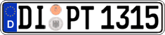German license plate, Regular plates
