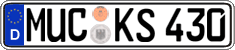 German license plate, Regular plates