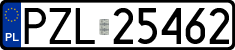 License plates of Poland, Regular car plates