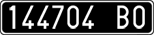 License plate of Italy, Cars (1927 year series)