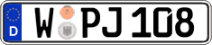 German license plate, Regular plates