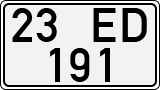 License plate of Turkey, Regular plates
