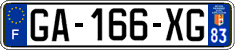 French license plate, SIV (ordinary)