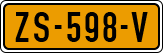 License plate of the Netherlands, Cars