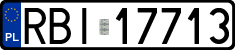 License plates of Poland, Regular car plates