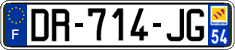 French license plate, SIV (ordinary)