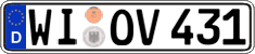 German license plate, Regular plates