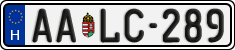 license plates of Hungary, Regular plates (2022)