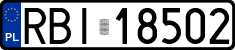 License plates of Poland, Regular car plates