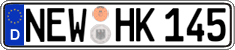 German license plate, Regular plates
