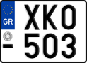 License plate of Greece, Motorcycles