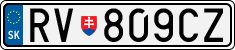 License plate of Slovakia, Cars