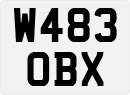 License plate of the United Kingdom, 1983 year system
