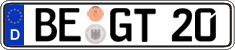 German license plate, Regular plates