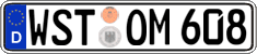 German license plate, Regular plates