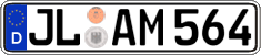 German license plate, Regular plates