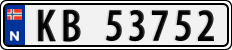 License plate of Norway, Cars