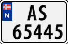 License plate of Norway, Cars