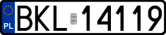 License plates of Poland, Regular car plates