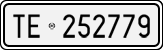 License plate of Italy, Cars (1927 year series)