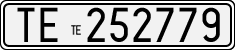License plate of Italy, Cars (1927 year series)