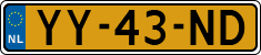 License plate of the Netherlands, Cars