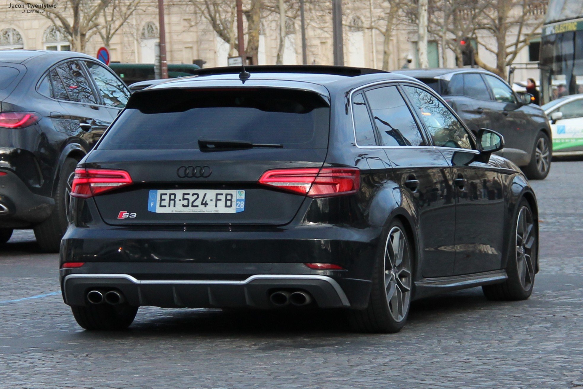 ER-524-FB, Audi S3 3rd gen Sportback (8VA/8VF), facelift, 2016–2020
