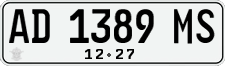 License plate of Indonesia, Regular plates