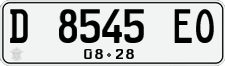 License plate of Indonesia, Regular plates