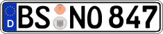 German license plate, Regular plates
