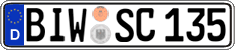 German license plate, Regular plates