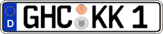 German license plate, Regular plates