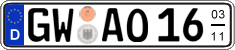 German license plate, Seasonal plates