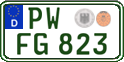 German license plate, Regular plates