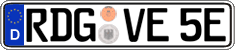 German license plate, Electric vehicles