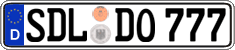German license plate, Regular plates