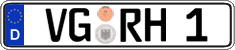 German license plate, Regular plates