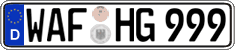 German license plate, Regular plates