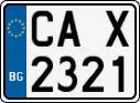 License plate of Bulgaria, Motorcycles