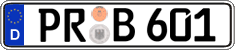German license plate, Regular plates