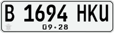 License plate of Indonesia, Regular plates