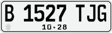 License plate of Indonesia, Regular plates
