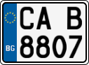 License plate of Bulgaria, Motorcycles