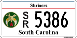 South Carolina, Specialty plates (A12345 / AB12345)