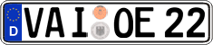 German license plate, Regular plates