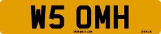 License plate of the United Kingdom, 1983 year system