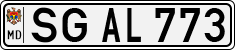 License plate of Moldova, Cars (1992)